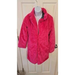 11358 LANSHIFEI Pink2 Clips Dress Women's Jacket Size Small, Pockets Super Soft